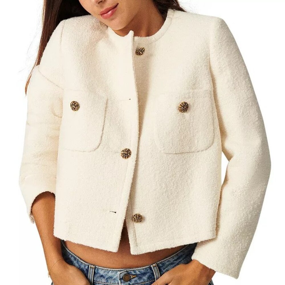 ba&sh Meredith Jacket White NWT